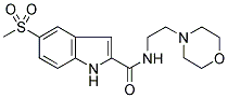 5-(METHYLSULPHONYL)-N-(2-MORPHOLINOETHYL)-1H-INDOLE-2-CARBOXAMIDE Struktur