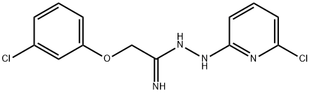 2-(3-CHLOROPHENOXY)-N'-(6-CHLORO-2-PYRIDINYL)ETHANEHYDRAZONAMIDE Struktur