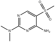 N-[4-AMINO-5-(METHYLSULFONYL)-2-PYRIMIDINYL]-N,N-DIMETHYLAMINE Struktur