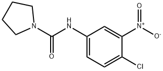 N1-(4-CHLORO-3-NITROPHENYL)PYRROLIDINE-1-CARBOXAMIDE Struktur