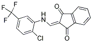 2-(((2-CHLORO-5-(TRIFLUOROMETHYL)PHENYL)AMINO)METHYLENE)INDANE-1,3-DIONE Struktur