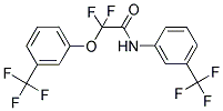 2,2-DIFLUORO-2-[3-(TRIFLUOROMETHYL)PHENOXY]-N-[3-(TRIFLUOROMETHYL)PHENYL]ACETAMIDE Struktur