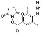 SUCCINIMIDYL 4-AZIDO-BENZOATE, N-[BENZOATE-3,5-3H]- Struktur