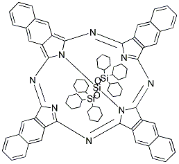 2,3-NAPHTHALOCYANINATO-BIS(TRIHEXYLSILOXY)SILANE Struktur