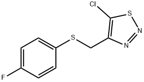 (5-CHLORO-1,2,3-THIADIAZOL-4-YL)METHYL 4-FLUOROPHENYL SULFIDE Struktur