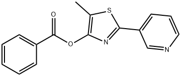 5-METHYL-2-(3-PYRIDINYL)-1,3-THIAZOL-4-YL BENZENECARBOXYLATE Struktur