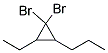 1,1-DIBROMO-2-ETHYL-3-PROPYLCYCLOPROPANE Struktur