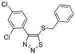 5-(BENZYLSULFANYL)-4-(2,4-DICHLOROPHENYL)-1,2,3-THIADIAZOLE Struktur