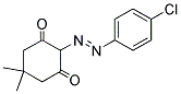 2-((4-CHLOROPHENYL)DIAZENYL)-5,5-DIMETHYLCYCLOHEXANE-1,3-DIONE Struktur