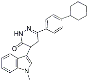 3-(4-CYCLOHEXYLPHENYL)-5-(1-METHYLINDOL-3-YL)-1H,4H,5H-1,2-DIAZIN-6-ONE Struktur