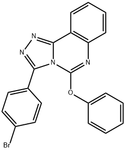 3-(4-BROMOPHENYL)-5-PHENOXY[1,2,4]TRIAZOLO[4,3-C]QUINAZOLINE Struktur