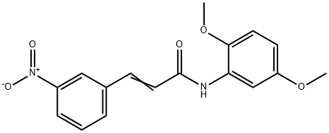 N-(2,5-DIMETHOXYPHENYL)-3-(3-NITROPHENYL)ACRYLAMIDE Struktur