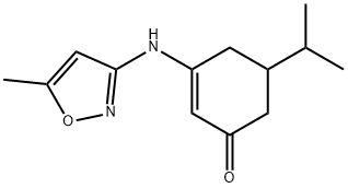 5-(ISOPROPYL)-3-((5-METHYLISOXAZOL-3-YL)AMINO)CYCLOHEX-2-EN-1-ONE Struktur