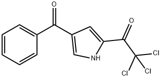 1-(4-BENZOYL-1H-PYRROL-2-YL)-2,2,2-TRICHLORO-1-ETHANONE Struktur