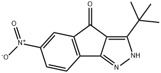 3-(TERT-BUTYL)-6-NITROINDENO[3,2-C]PYRAZOL-4-ONE Struktur