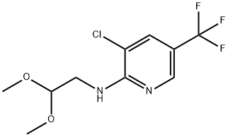 3-CHLORO-N-(2,2-DIMETHOXYETHYL)-5-(TRIFLUOROMETHYL)-2-PYRIDINAMINE Struktur