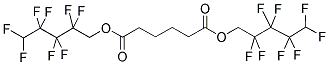 1,6-HEXANEDIOIC ACID DI(2,2,3,3,4,4,5,5-OCTAFLUOROPENTYL ESTER) Struktur