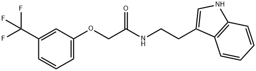 N-(2-INDOL-3-YLETHYL)-2-(3-(TRIFLUOROMETHYL)PHENOXY)ETHANAMIDE Struktur