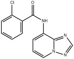 2-CHLORO-N-[1,2,4]TRIAZOLO[1,5-A]PYRIDIN-8-YLBENZENECARBOXAMIDE Struktur