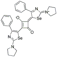 1,3-BIS-(2-PYRROLIDINO-4-PHENYL-1,3-SELENAZOL-5-YL)-2-OXO-CYCLOBUTENYLIUM-4-OLAT Struktur