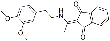 2-(((2-(3,4-DIMETHOXYPHENYL)ETHYL)AMINO)ETHYLIDENE)INDANE-1,3-DIONE Struktur