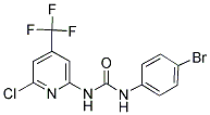 N-(4-BROMOPHENYL)-N'-[6-CHLORO-4-(TRIFLUOROMETHYL)-2-PYRIDYL]UREA Struktur