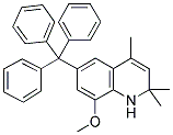 8-METHOXY-2,2,4-TRIMETHYL-6-TRITYL-1,2-DIHYDROQUINOLINE Struktur