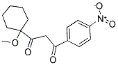 1-(1-METHOXY-CYCLOHEXYL)-3-(4-NITRO-PHENYL)-PROPANE-1,3-DIONE Struktur