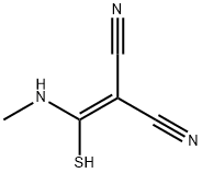 ((METHYLAMINO)SULFANYLMETHYLENE)METHANE-1,1-DICARBONITRILE Struktur