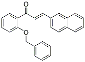 1-[2-(BENZYLOXY)PHENYL]-3-(2-NAPHTHYL)PROP-2-EN-1-ONE Struktur