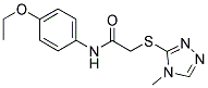 N-(4-ETHOXYPHENYL)-2-[(4-METHYL-4H-1,2,4-TRIAZOL-3-YL)SULFANYL]ACETAMIDE Struktur