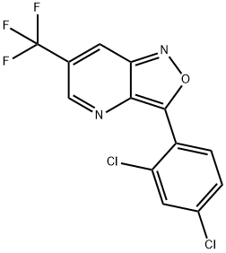 3-(2,4-DICHLOROPHENYL)-6-(TRIFLUOROMETHYL)ISOXAZOLO[4,3-B]PYRIDINE Struktur