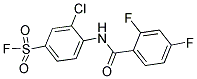 3-CHLORO-4-[(2,4-DIFLUOROBENZOYL)AMINO]BENZENE-1-SULFONYL FLUORIDE Struktur