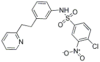 N1-(3-[2-(2-PYRIDYL)ETHYL]PHENYL)-4-CHLORO-3-NITROBENZENE-1-SULFONAMIDE Struktur