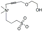 3-(1-[4-(2-HYDROXYETHOXY)BUT-2-YNYL]-1,1-DIMETHYLAMMONIO)PROPANE-1-SULFONATE Struktur