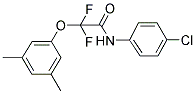 N-(4-CHLOROPHENYL)-2-(3,5-DIMETHYLPHENOXY)-2,2-DIFLUOROACETAMIDE Struktur