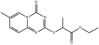 ETHYL 2-[(7-METHYL-4-OXO-4H-PYRIDO[1,2-A][1,3,5]TRIAZIN-2-YL)SULFANYL]PROPANOATE Struktur