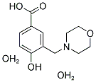 3-MORPHOLINOMETHYL-4-HYDROXY-BENZOIC ACID-DIHYDRATE Struktur