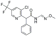 2-[3-CHLORO-5-(TRIFLUOROMETHYL)-2-PYRIDINYL]-N-[(METHOXYIMINO)METHYL]-2-PHENYLACETAMIDE Struktur