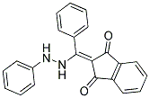 2-(PHENYL(2-PHENYLHYDRAZINO)METHYLENE)INDANE-1,3-DIONE Struktur