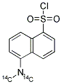 5-DIMETHYLAMINONAPHTHALENE 1-SULFONYLCHLORIDE, [METHYL14-C] Struktur