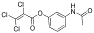3-(ACETYLAMINO)PHENYL 2,3,3-TRICHLOROACRYLATE Struktur