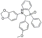 N5-[(DIPHENYLPHOSPHORYL)(4-METHOXYPHENYL)METHYL]-1,3-BENZODIOXOL-5-AMINE Struktur