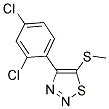 4-(2,4-DICHLOROPHENYL)-1,2,3-THIADIAZOL-5-YL METHYL SULFIDE Struktur