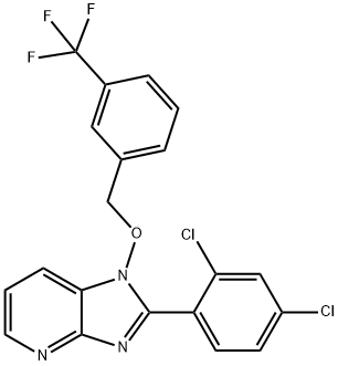 2-(2,4-DICHLOROPHENYL)-1-([3-(TRIFLUOROMETHYL)BENZYL]OXY)-1H-IMIDAZO[4,5-B]PYRIDINE Struktur