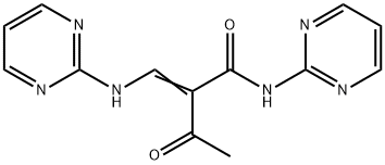 2-ACETYL-N-(2-PYRIMIDINYL)-3-(2-PYRIMIDINYLAMINO)ACRYLAMIDE Struktur