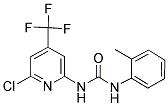 N-[6-CHLORO-4-(TRIFLUOROMETHYL)-2-PYRIDYL]-N'-(2-METHYLPHENYL)UREA Struktur