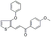 1-(4-METHOXYPHENYL)-3-(3-PHENOXY-2-THIENYL)PROP-2-EN-1-ONE Struktur