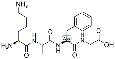 H-LYS-ALA-PHE-GLY-OH Struktur