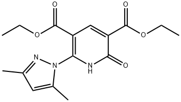 DIETHYL 2-(3,5-DIMETHYL-1H-PYRAZOL-1-YL)-6-HYDROXY-3,5-PYRIDINEDICARBOXYLATE Struktur